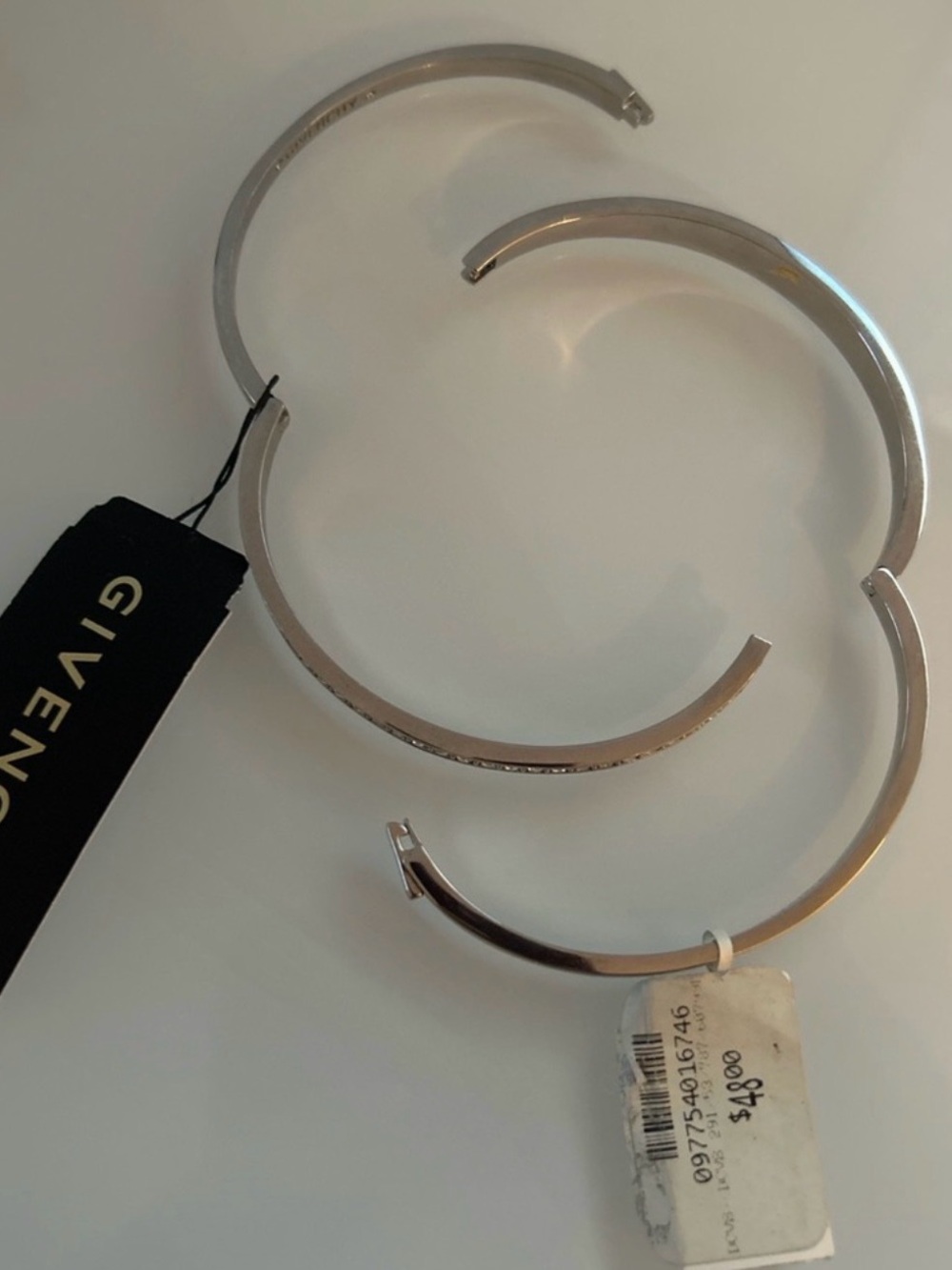 Givenchy Silver-Tone Slim Bangle Duo - Picture 5 of 6